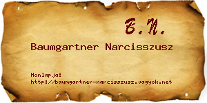 Baumgartner Narcisszusz névjegykártya